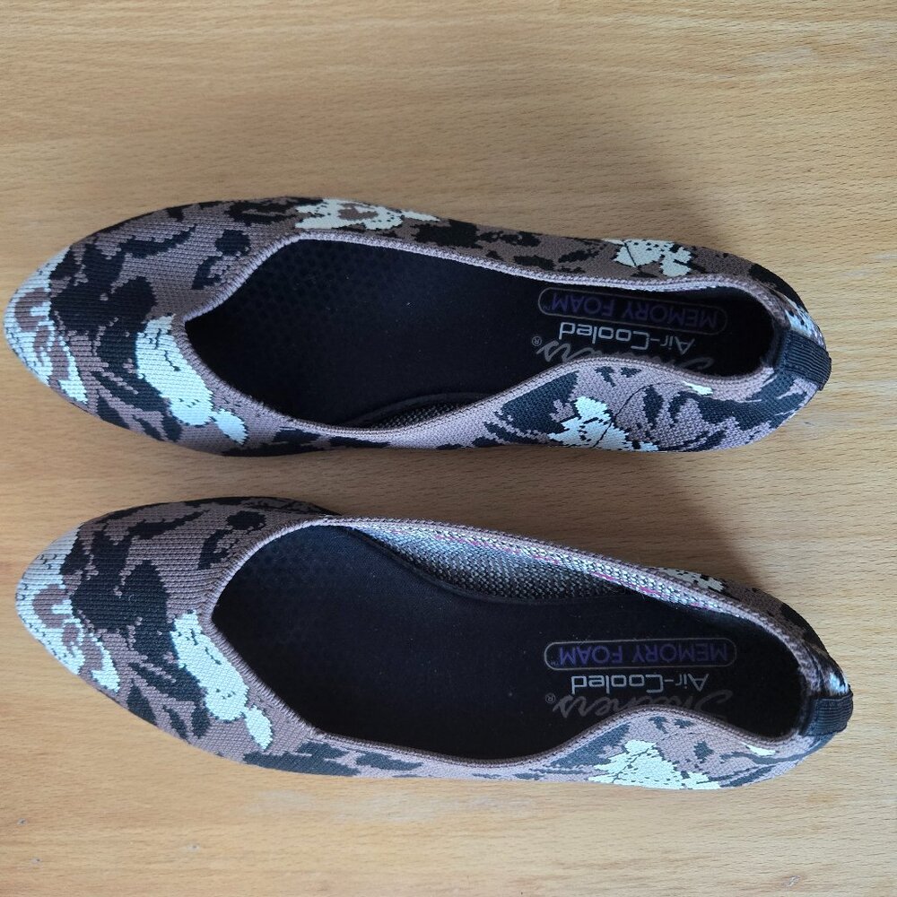 Skechers Cleo flats Camofloral Brown/Black 7.5